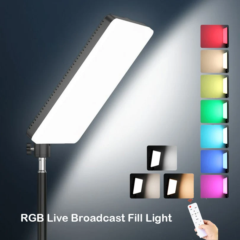 Photography Lighting Board - 10IN RGB LED Video Light Remote
