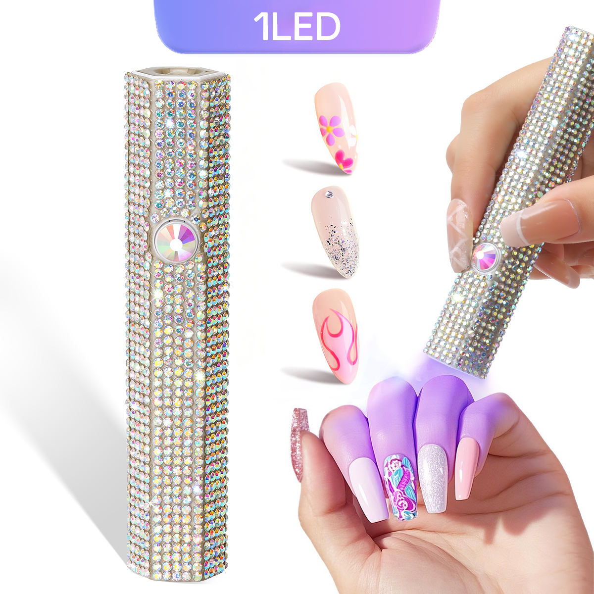 Photography Lighting Gels - DianaBeauty Handheld Nail Dryer Lamp UV/LED
