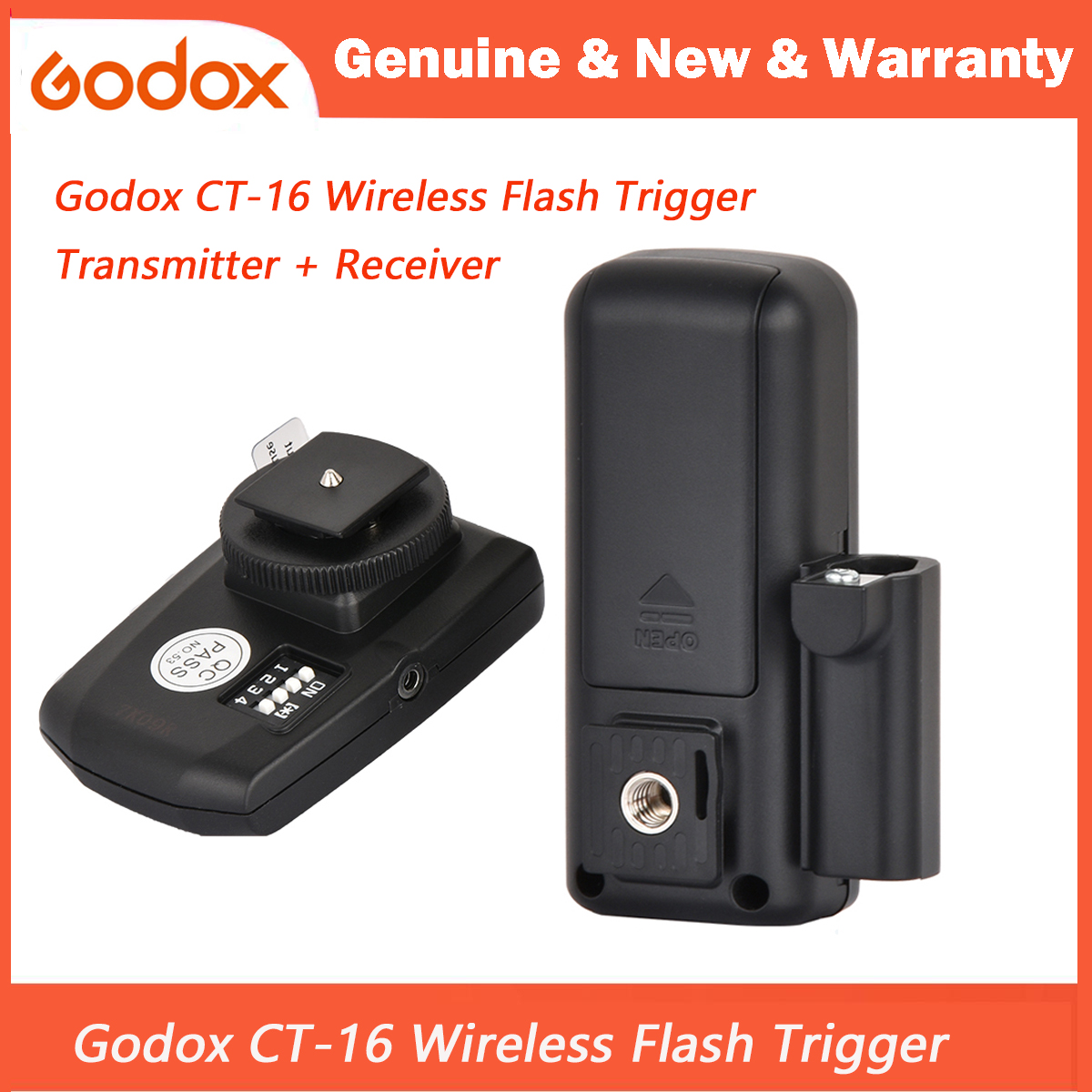 Trigger Receiver Set - Godox CT-16 Wireless Radio Studio Flash
