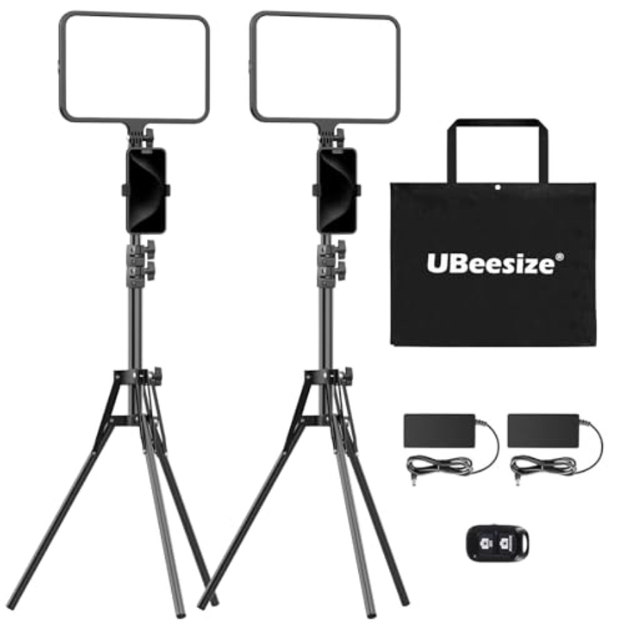 Photography Lighting Video - 2 Pack LED Video Light Kit,