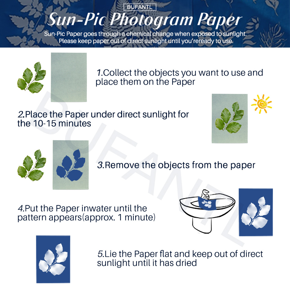 Cyanotype Paper 12 Sheets Refi - Photography Lighting Beginners avaliação e preço