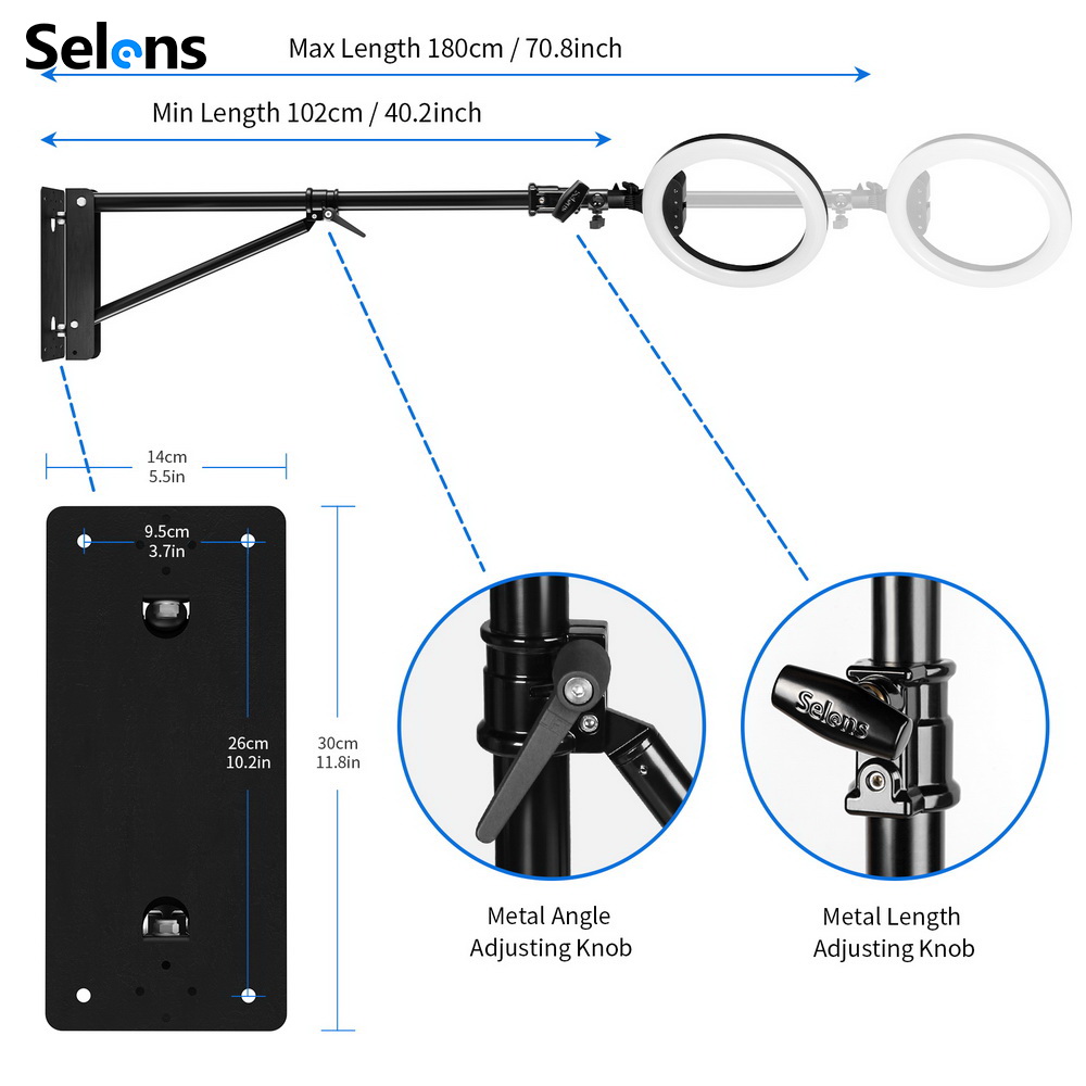 Meking Wall Camera Mount With  - Photography Lighting Triangle avaliação e preço