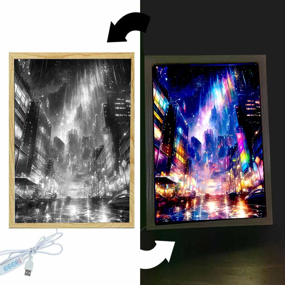 Beautiful City Light Painting  - Photography Lighting Board avaliação e preço