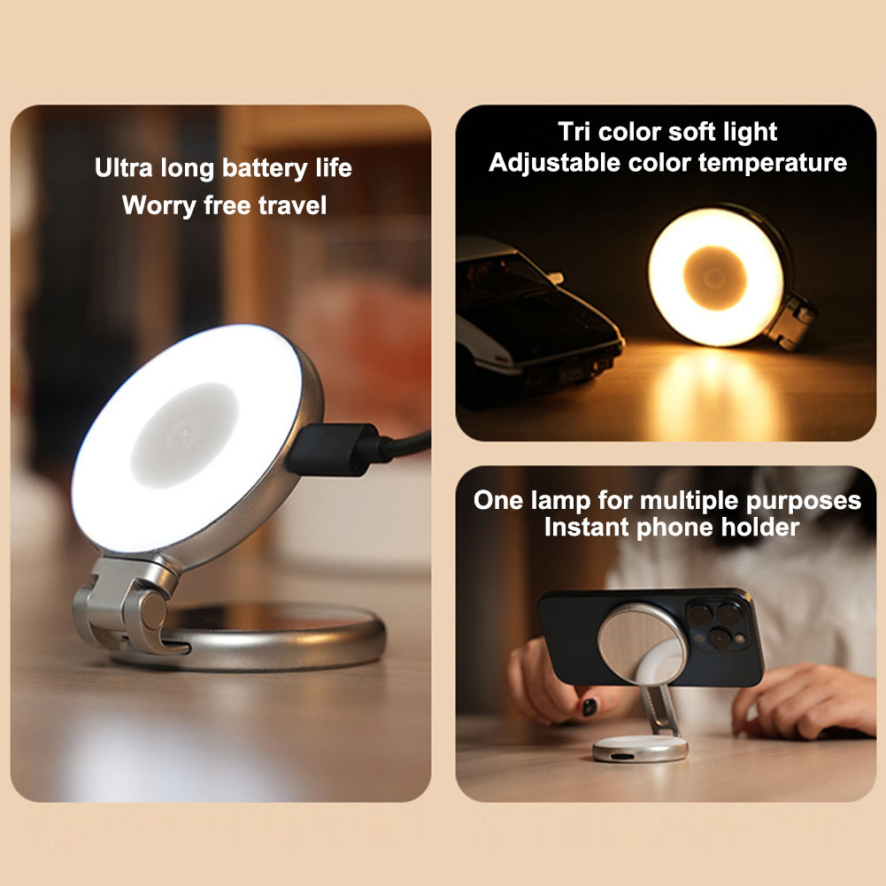 3-in-1 Magnetic Selfie Light w - Photography Lighting Video avaliação e preço