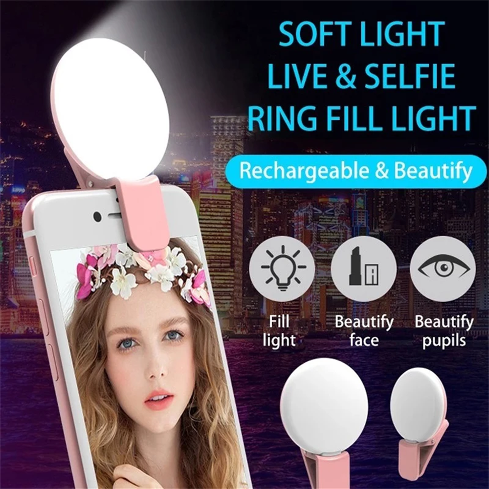 Portable Ring Light Clip Porta - Photography Lighting Description avaliação e preço