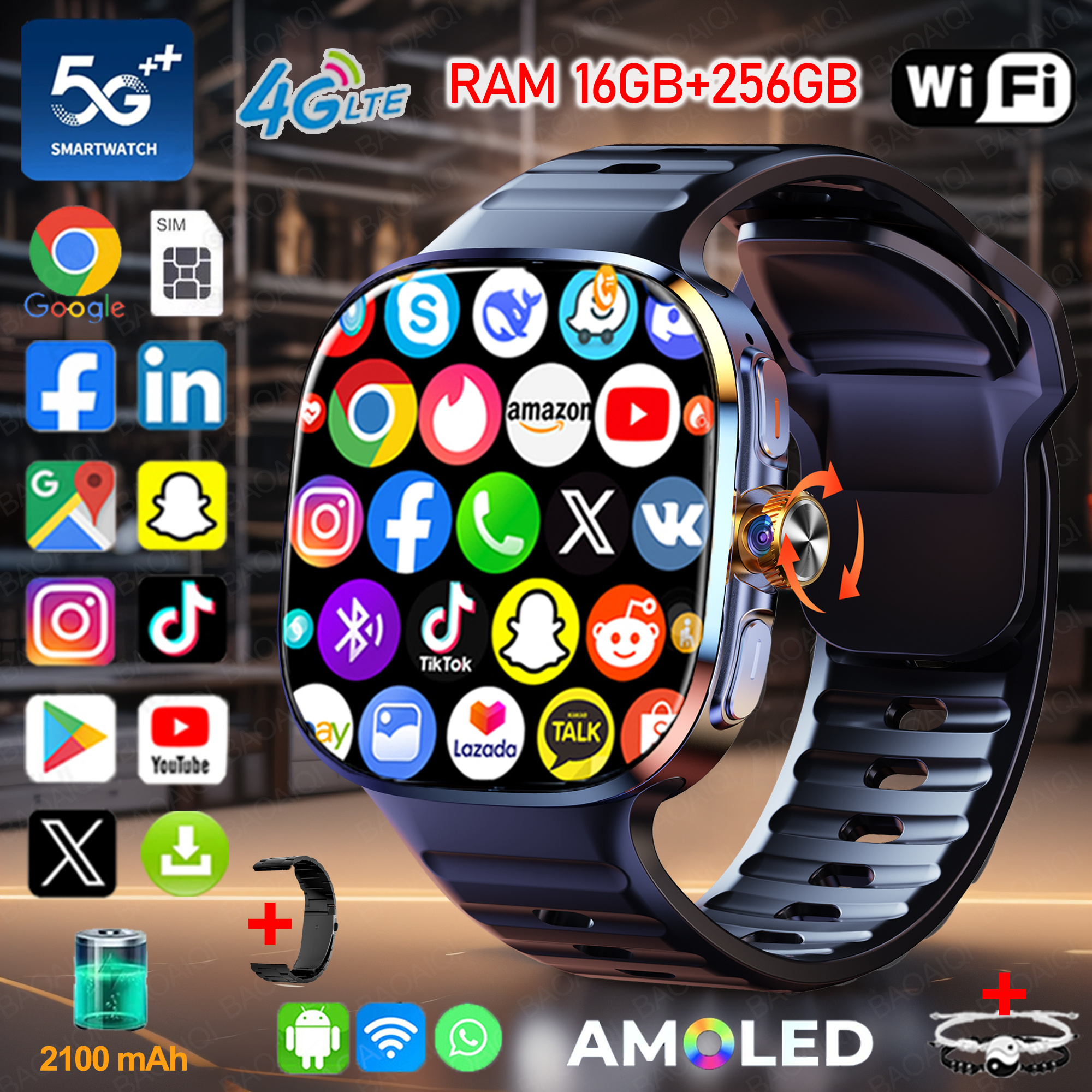 New Large Screen Smartwatch 4G - Photography Lighting Gels avaliação e preço