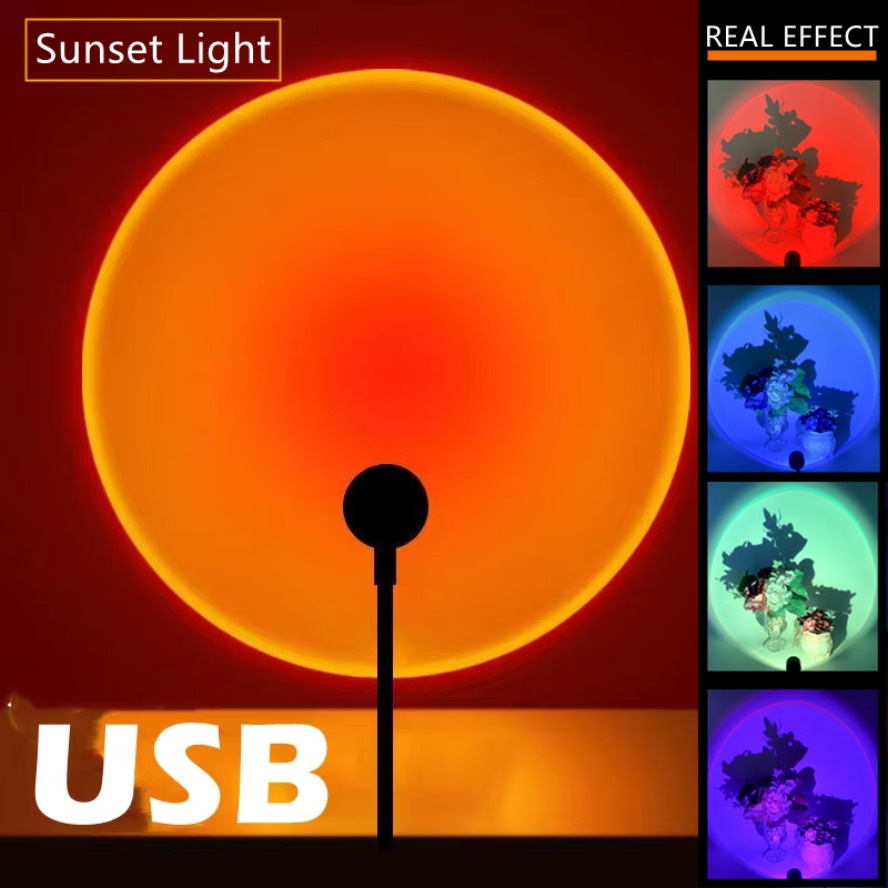 Led 5V Colorful USB Sunset Lam - Photography Lighting Diy avaliação e preço