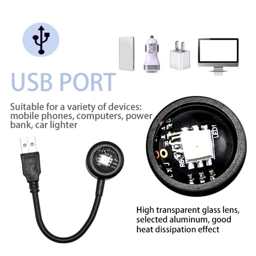 Led 5V Colorful USB Sunset Lam - Photography Lighting Diy avaliação e preço