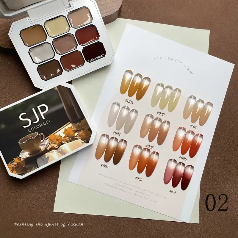 9 Colors Solid Nail Polish Pal - Photography Lighting Gels avaliação e preço