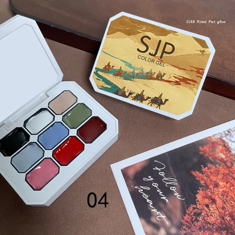 9 Colors Solid Nail Polish Pal - Photography Lighting Gels avaliação e preço
