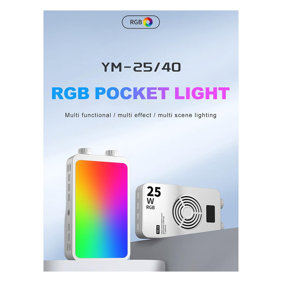 ABPS 25W RGB Full-Color Fill L - Photography Lighting Video avaliação e preço