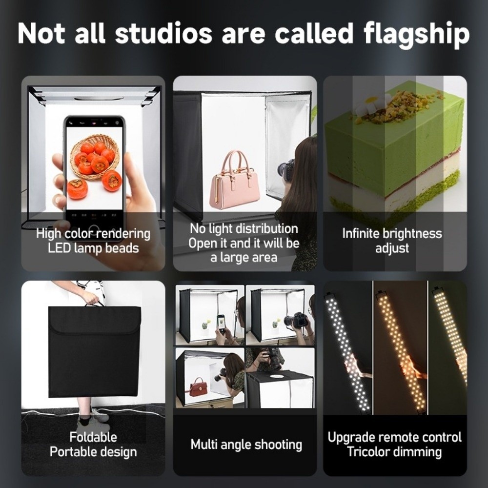 45/65cm LED Soft Light Box Min - Photography Lighting Board avaliação e preço