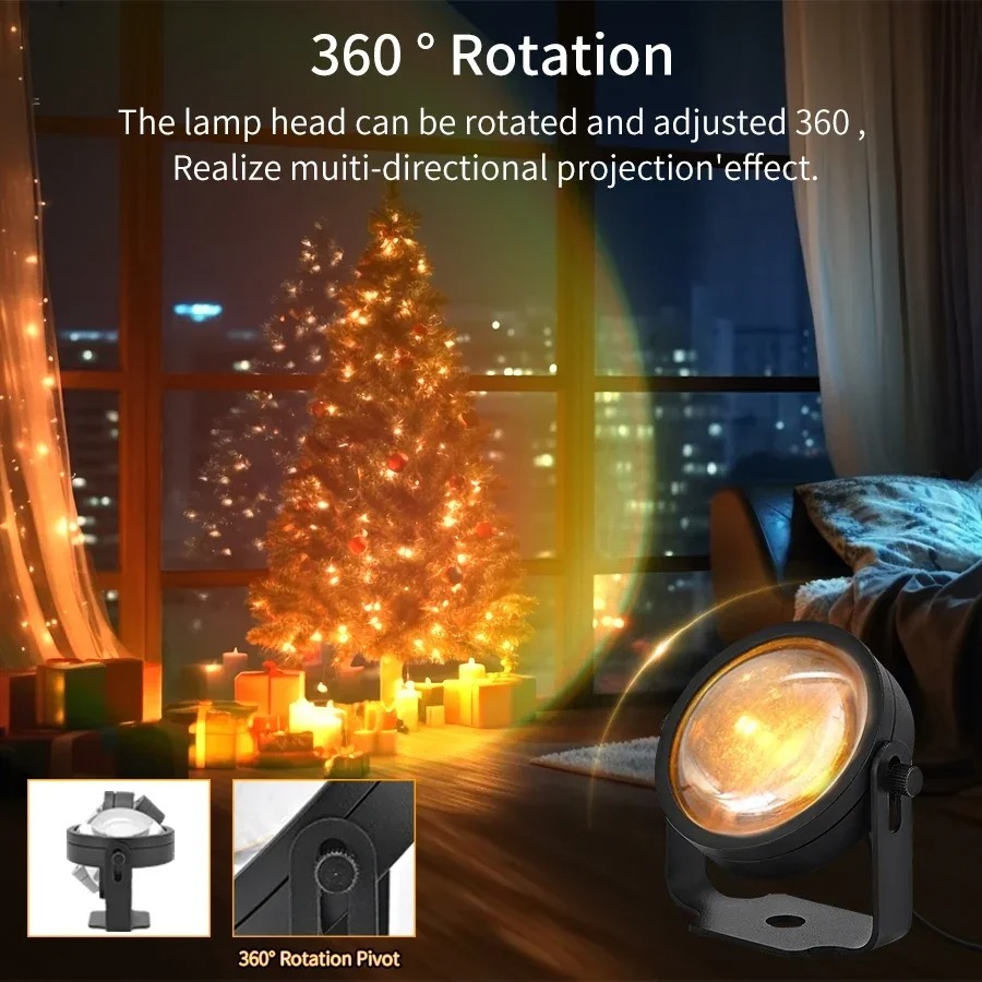 Smart LED Sunset Projector Lam - Photography Lighting Diy avaliação e preço