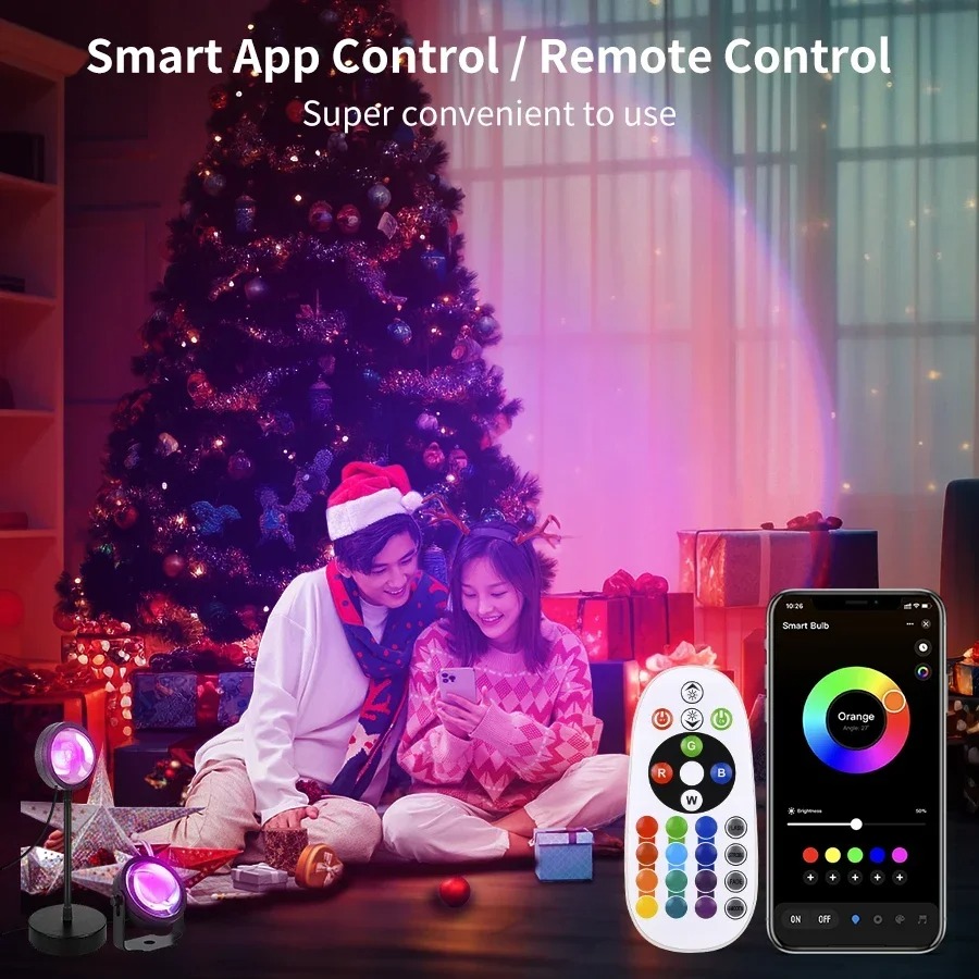Smart LED Sunset Projector Lam - Photography Lighting Diy avaliação e preço