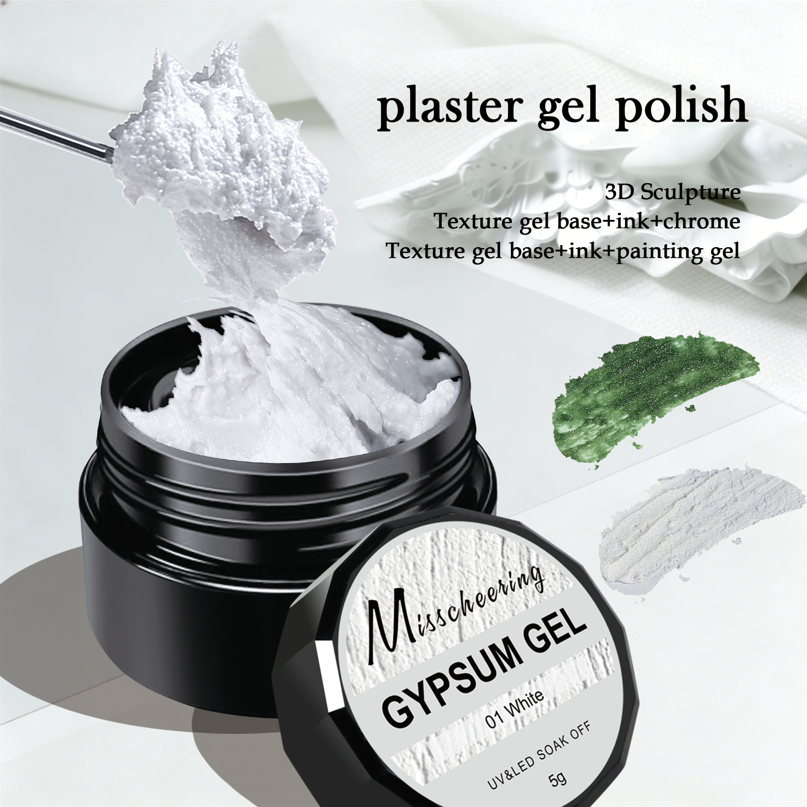 5g Solid Gypsum Painting Nail  - Photography Lighting Gels avaliação e preço