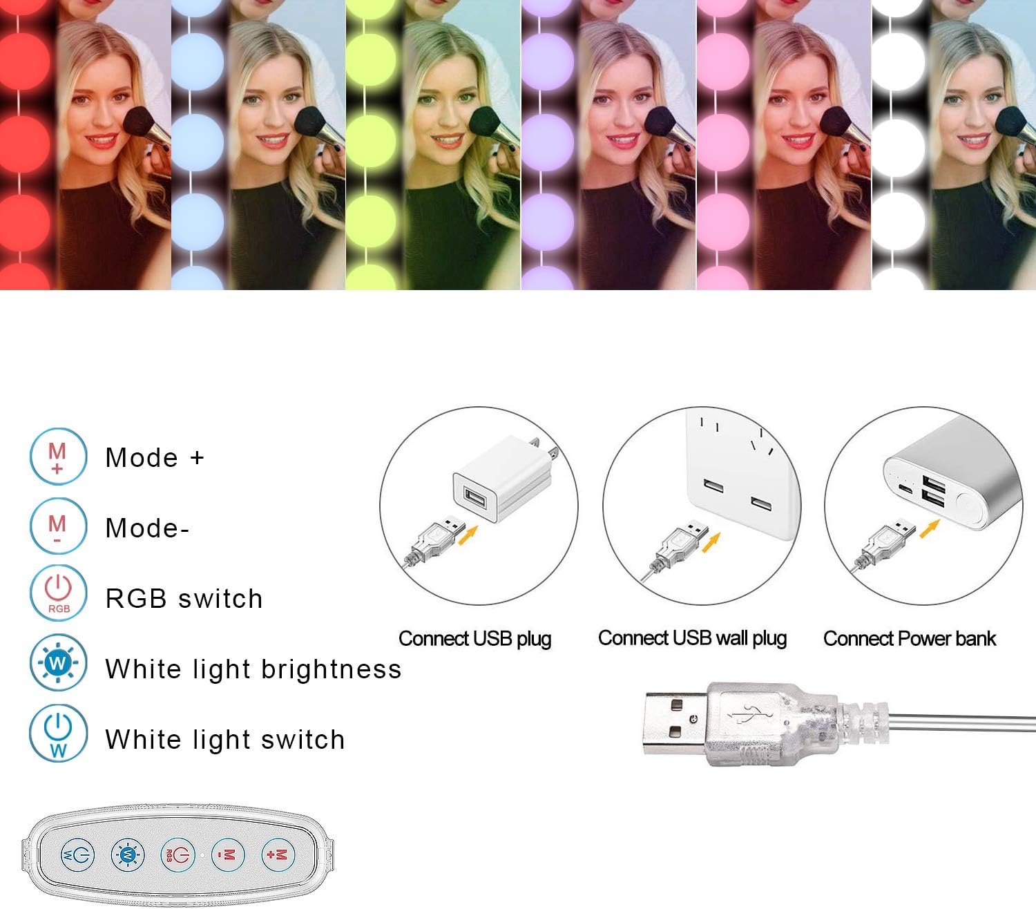RGB Colorful DIY Hollywood Van - Photography Lighting Diy avaliação e preço