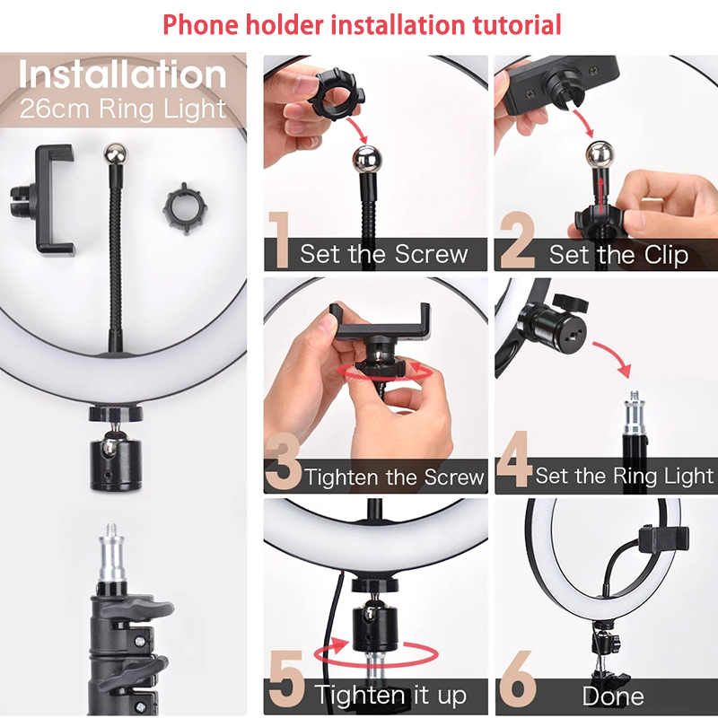 Video Light 16/26/33cm Selfie  - Photography Lighting Description avaliação e preço