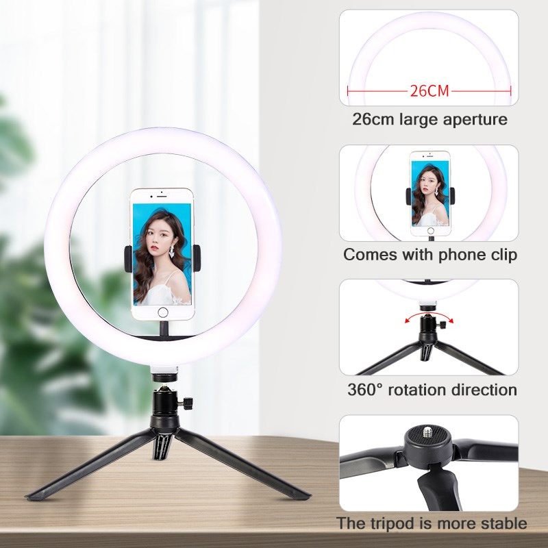 26cm 10 inch Led Ring Selfie L - Photography Lighting Description avaliação e preço