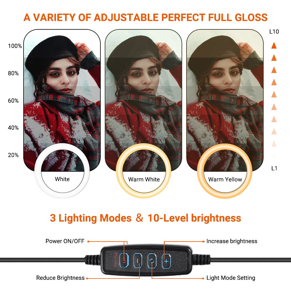 26cm 10 inch Led Ring Selfie L - Photography Lighting Description avaliação e preço