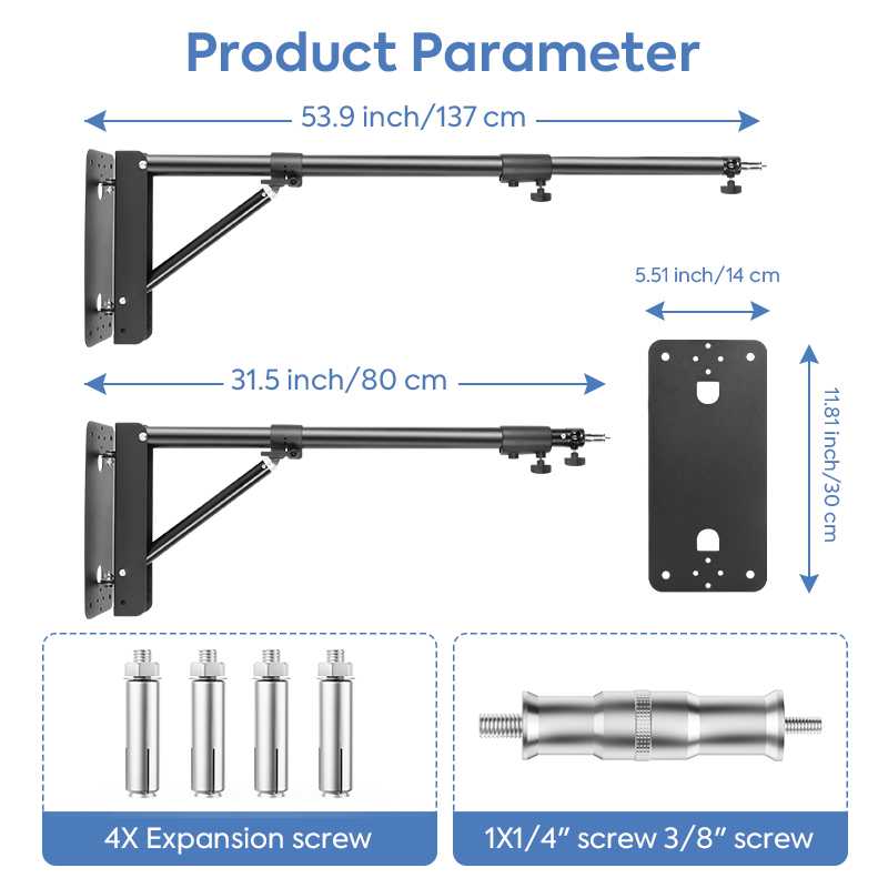 Photography Wall Mount Boom Ar - Photography Lighting Triangle avaliação e preço