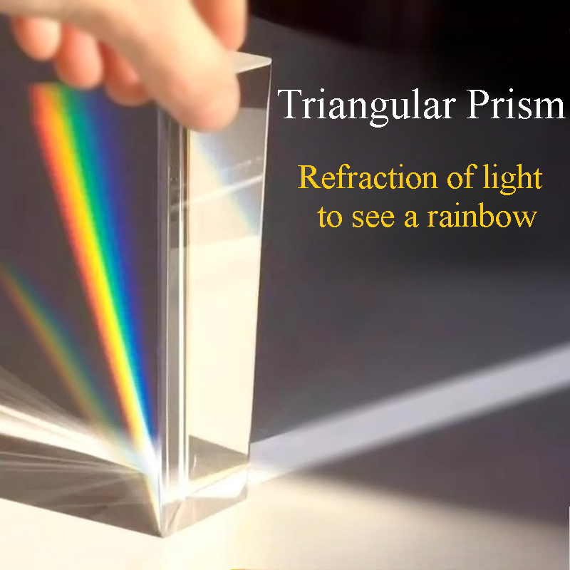 1PC Rainbow Triangular Prism K - Photography Lighting Triangle avaliação e preço
