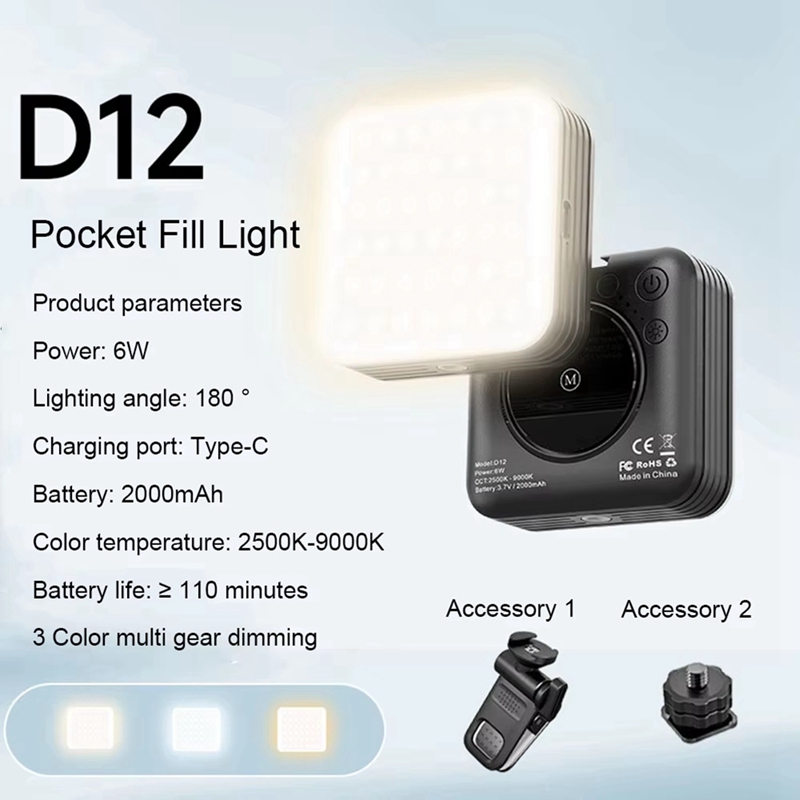 NEW_Mini Pocket RGB Fill Light - Photography Lighting Video avaliação e preço
