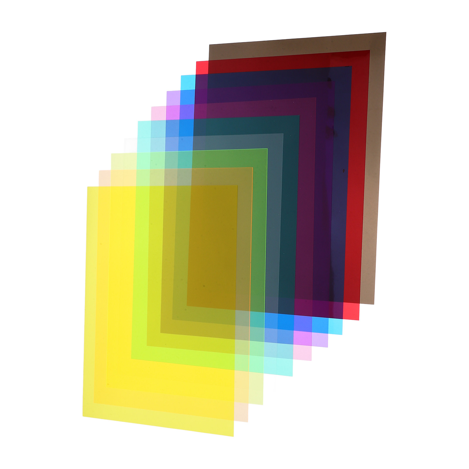 10Pcs Colored PVC Glass Paper  - Photography Lighting Diy avaliação e preço