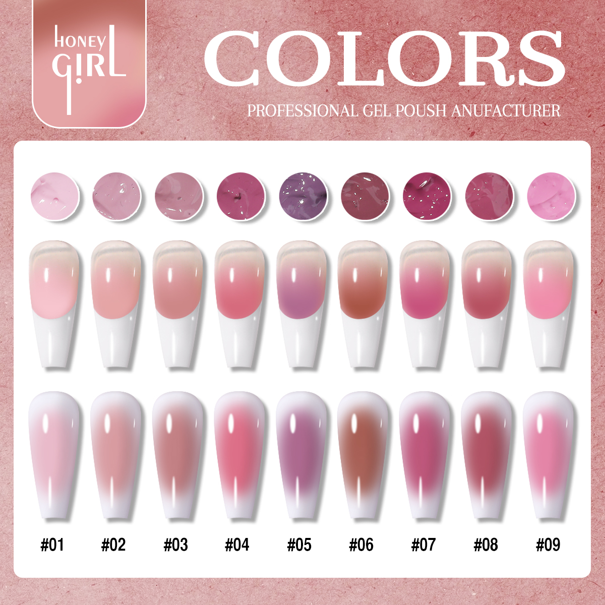 1pc 9 Colors Pink Patting gel  - Photography Lighting Gels avaliação e preço