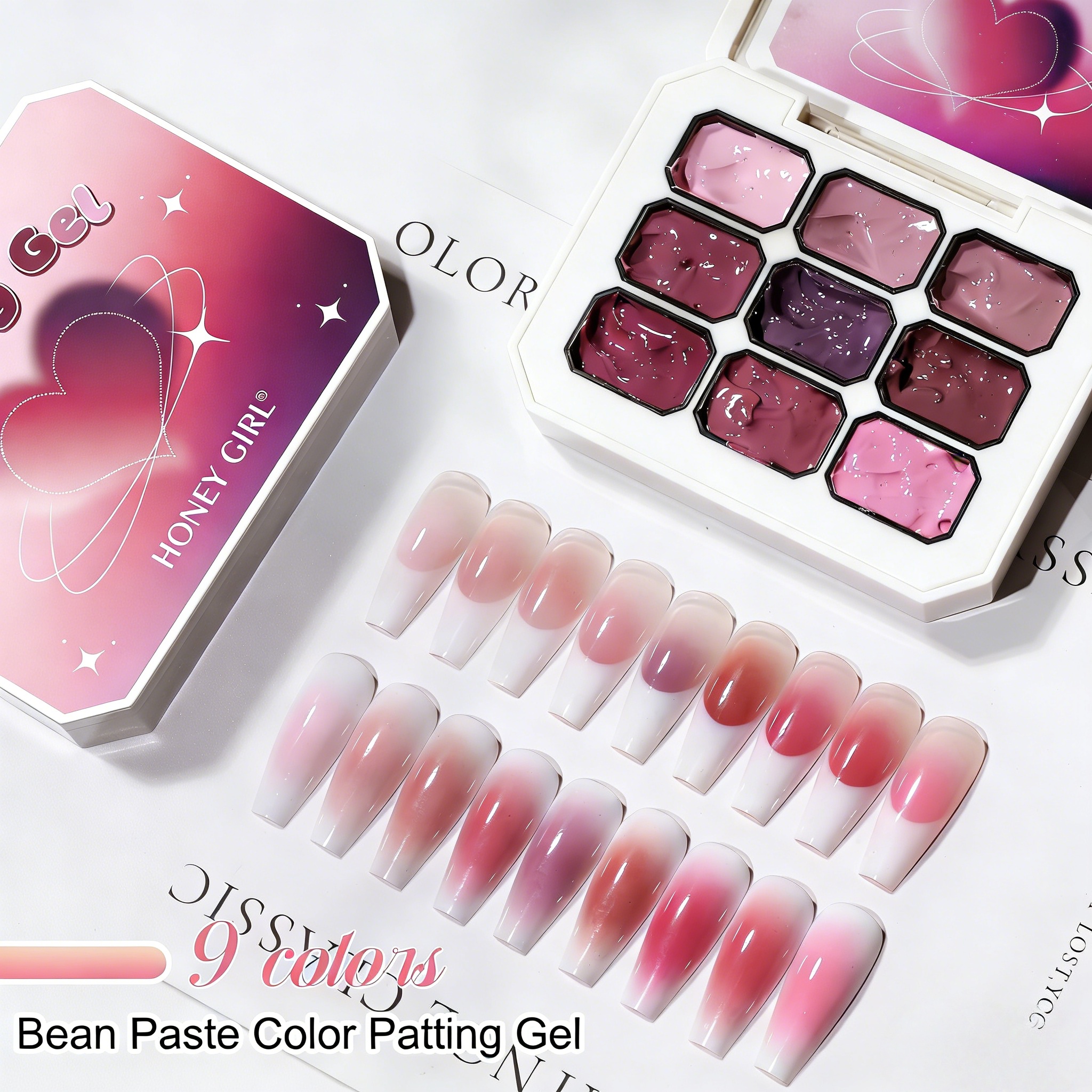 1pc 9 Colors Pink Patting gel  - Photography Lighting Gels avaliação e preço
