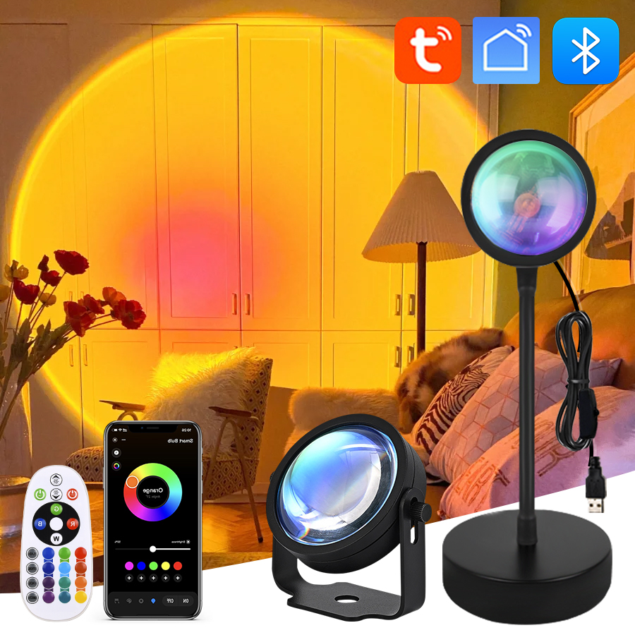Tuya Smart Sunset Projector La - Photography Lighting Diy avaliação e preço