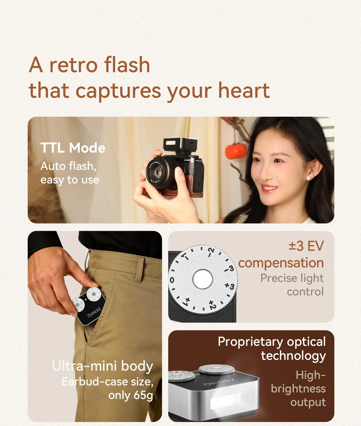 ZENIKO ZT12 Compact Retro TTL  - Photography Lighting Brand avaliação e preço