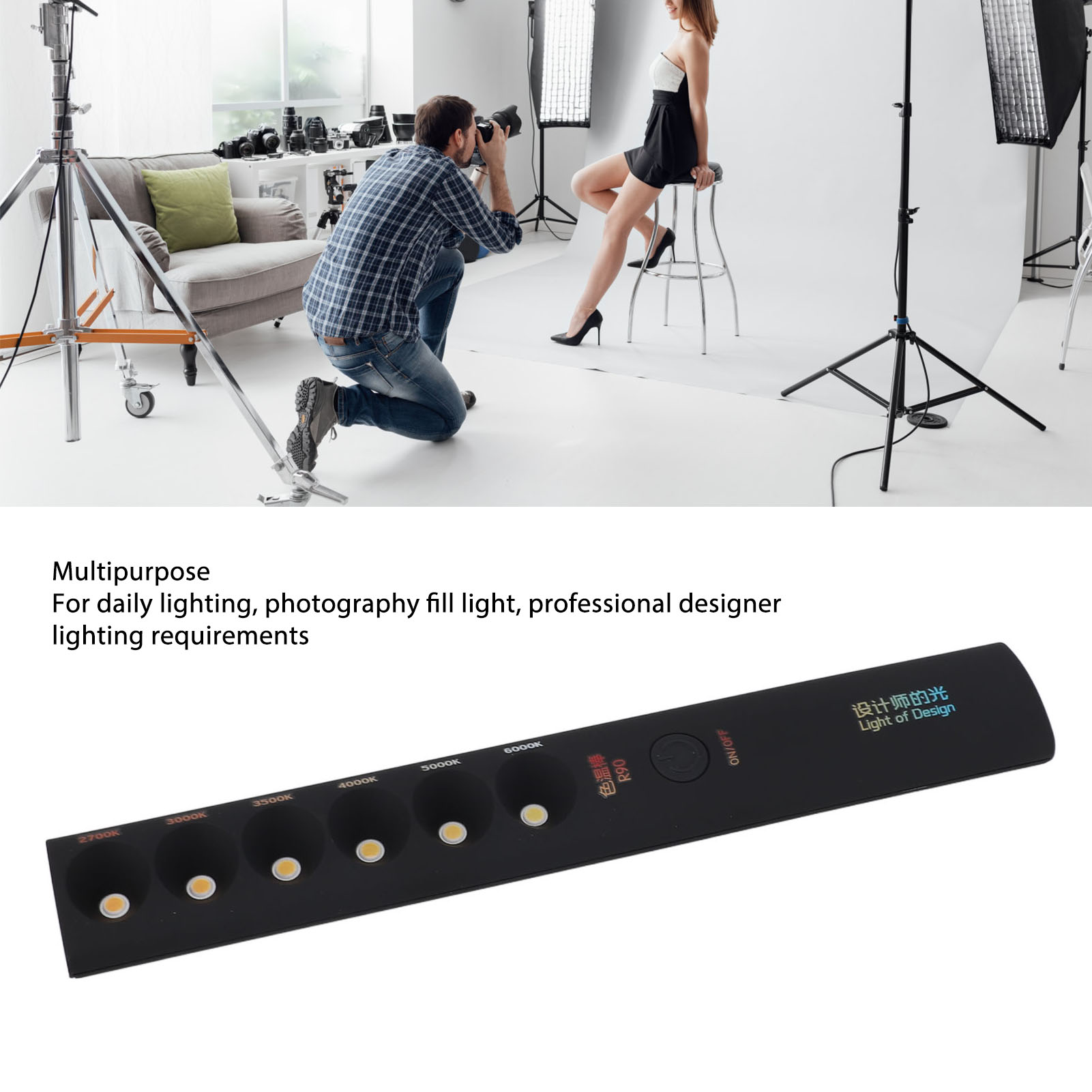 Video Light Wand Portable Colo - Photography Lighting Video avaliação e preço