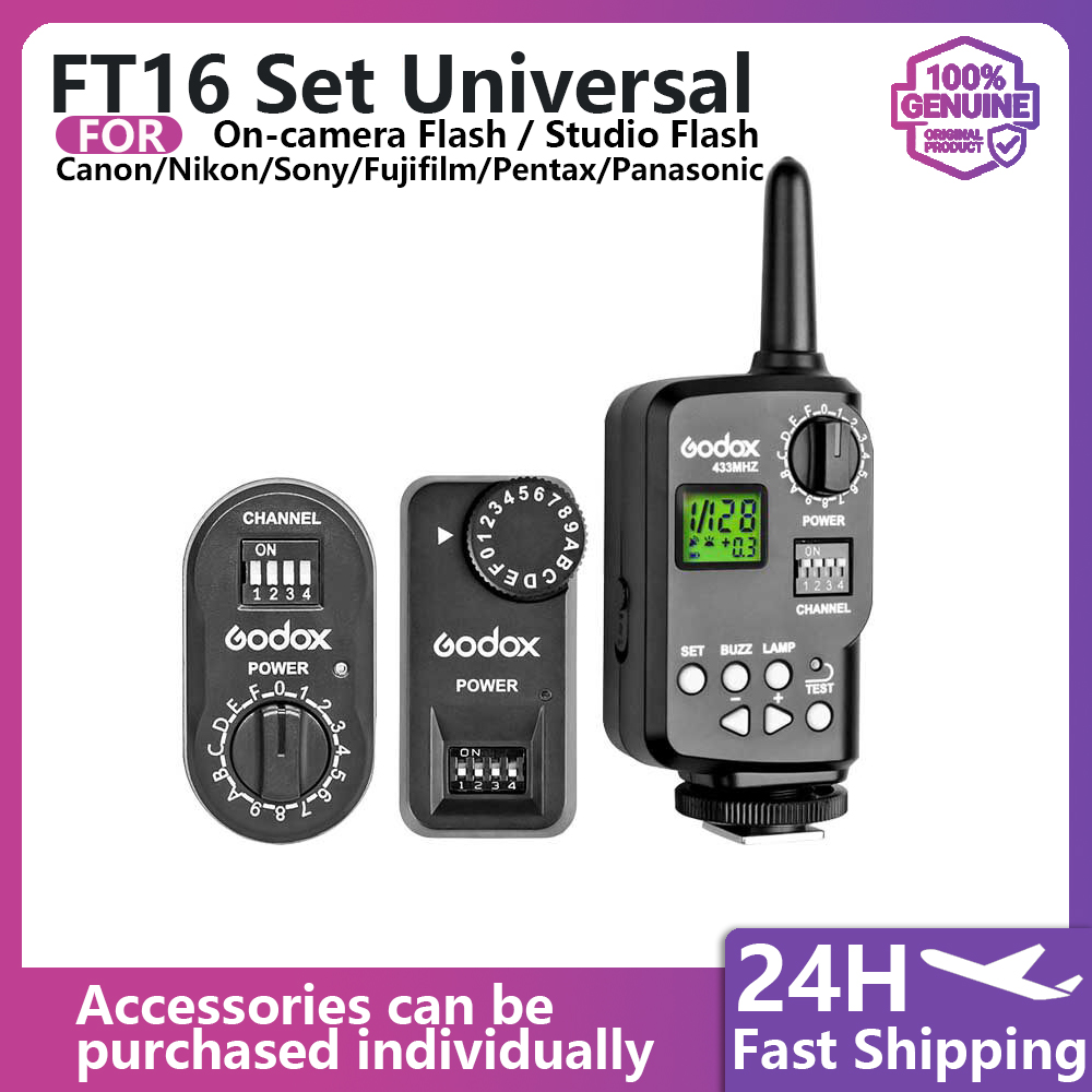 FT-16 Flash Trigger Set Transm - Trigger Receiver Set avaliação e preço