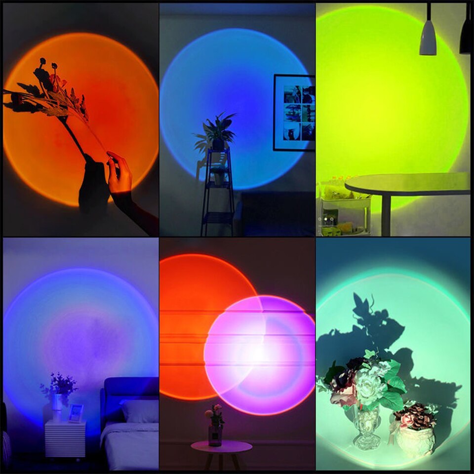 ZK40 LED Sunset Lamp Nightligh - Photography Lighting Diy avaliação e preço