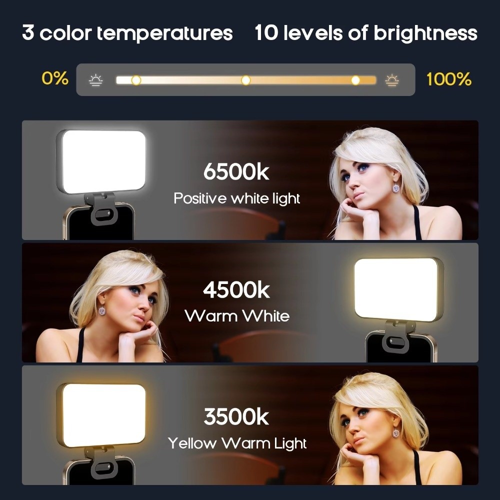 800/1000mAh LED Selfie Light U - Photography Lighting Description avaliação e preço