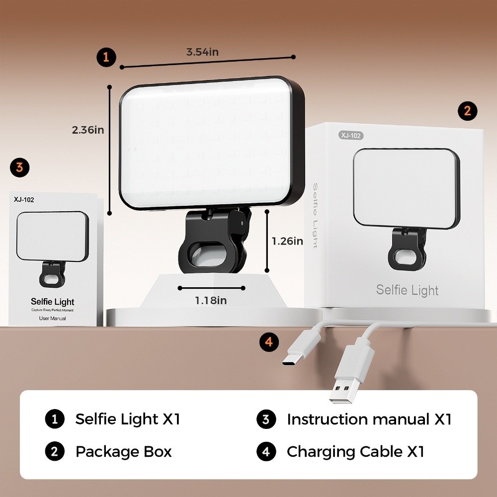 800/1000mAh LED Selfie Light U - Photography Lighting Description avaliação e preço