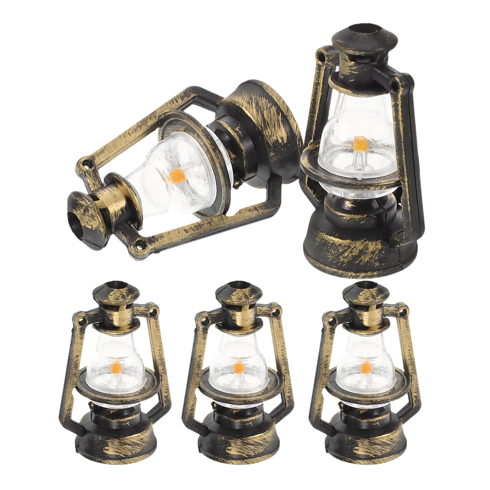 5Pcs Miniature Retro Lamp Vint - Photography Lighting Diy avaliação e preço