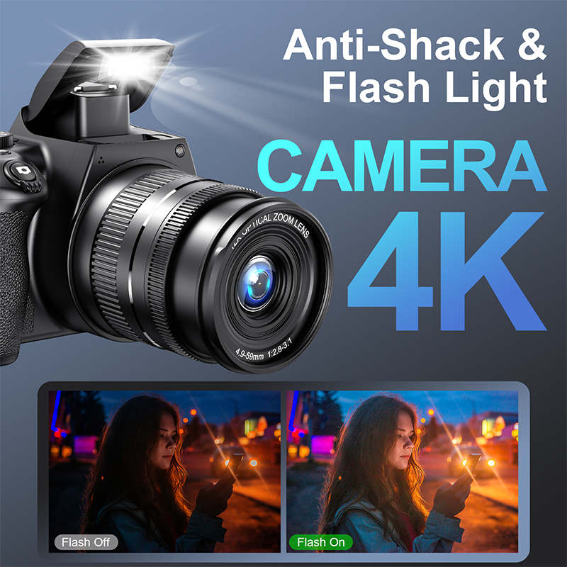4K Digital Camera Professional - Photography Lighting Beginners avaliação e preço