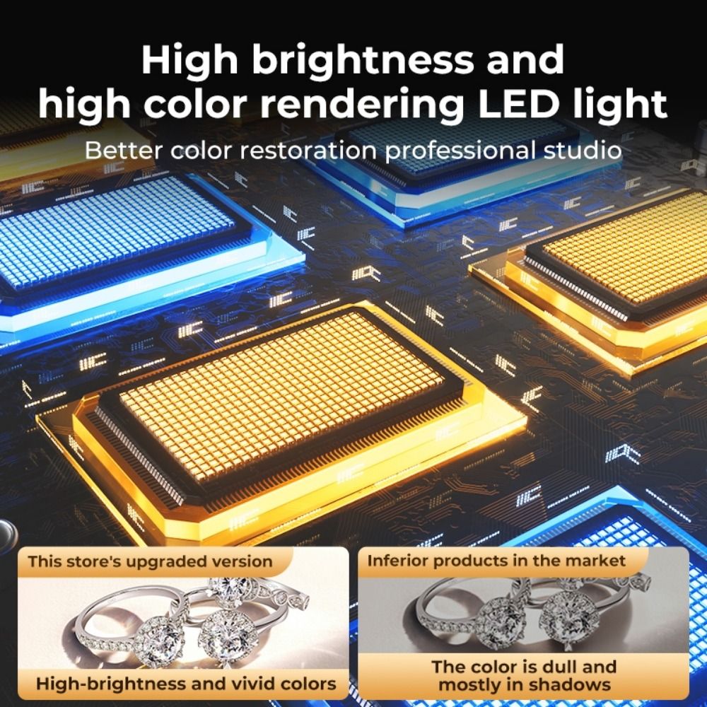 45/65cm Studio LED Light Box F - Photography Lighting Board avaliação e preço