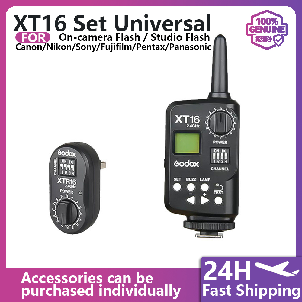 XT-16 Flash Trigger Set XTR16  - Trigger Receiver Set avaliação e preço