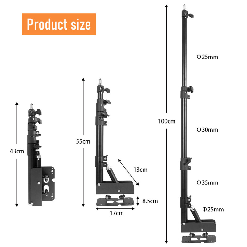 Metal Wall Mounting Light Stan - Photography Lighting Triangle avaliação e preço